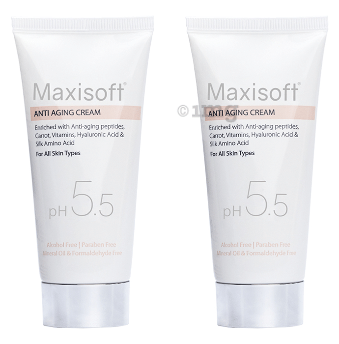 Maxisoft PH 5.5 Anti Aging Cream (50gm Each)