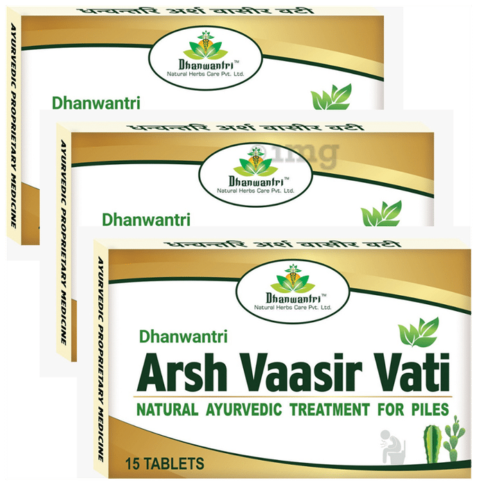 Dhanwantri Arsh Vaasir Vati (15 Each)