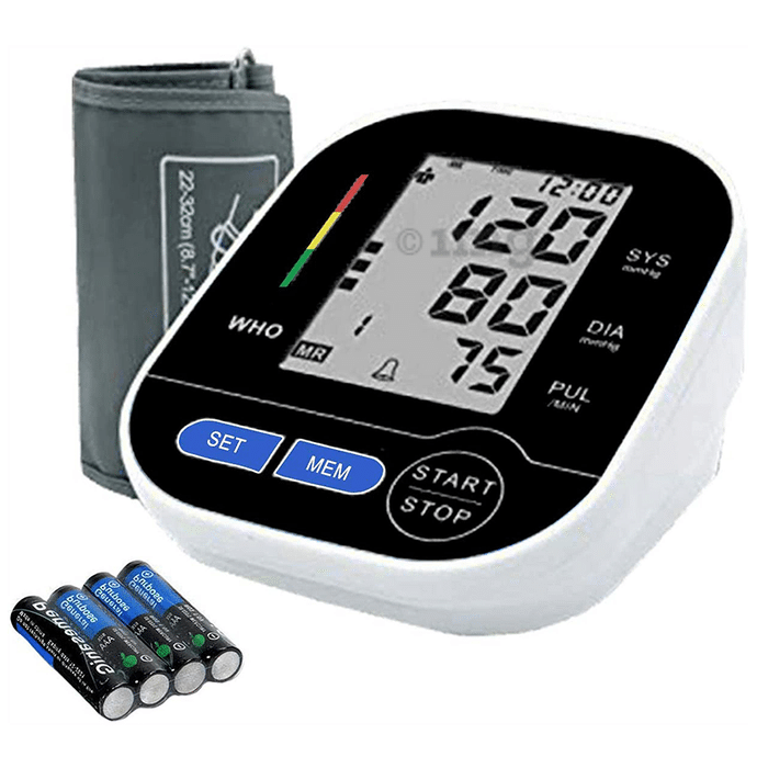 MCP BP115 Automatic Digital Electronic Blood Pressure Monitor with USB Port Black