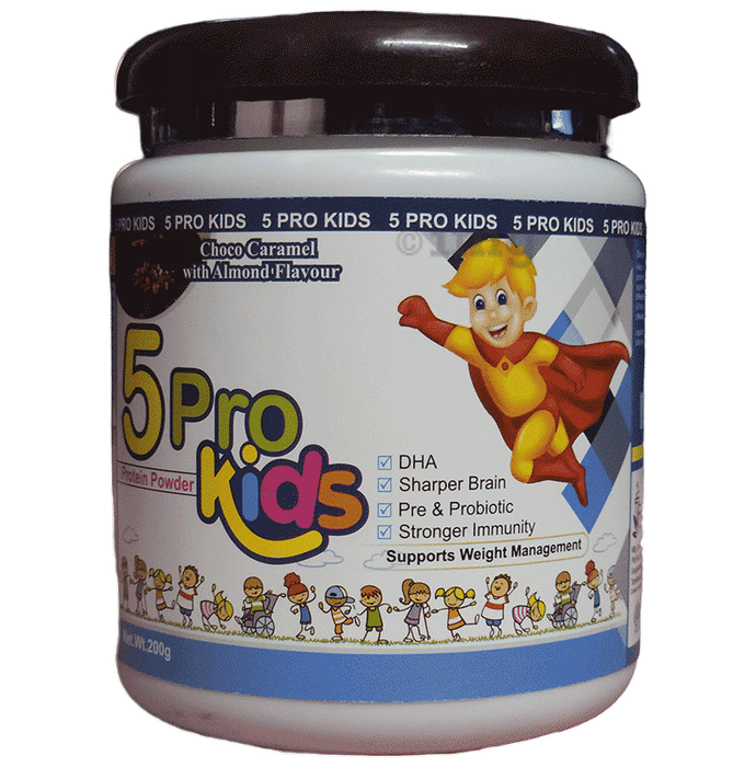 5 Pro Kids Protein Powder Choco Caramel with Almond