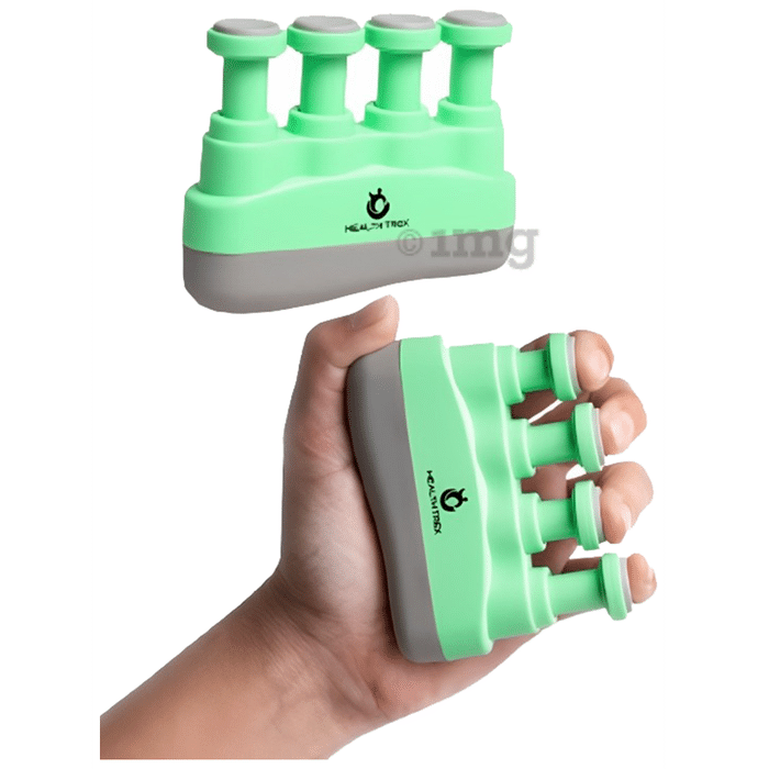 Healthtrek Adjustable Finger Gripper/Exerciser Green
