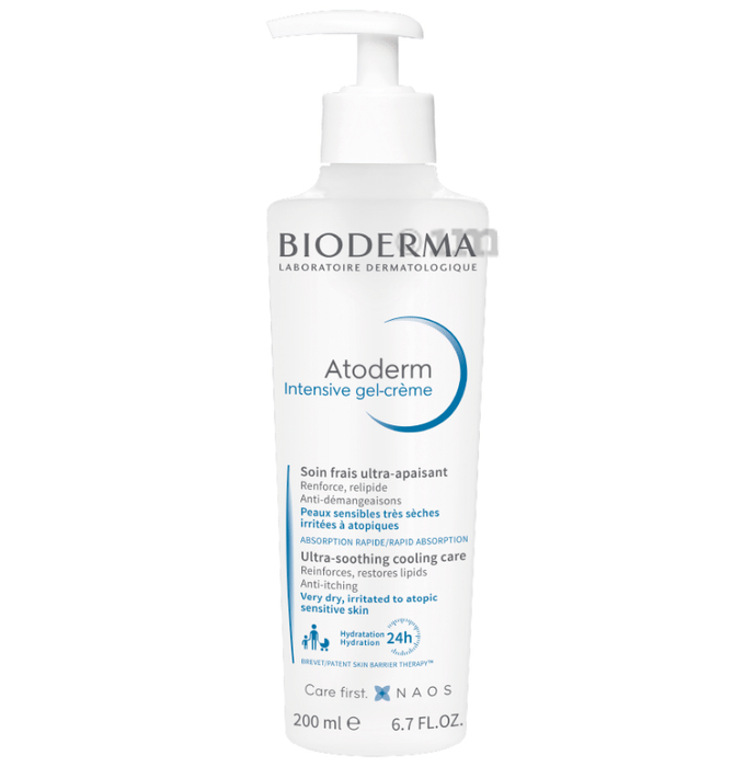 Bioderma Atoderm Intensive Gel | Ultra Soothing Cooling Care | For Very Dry, Irritated to Atopic Sensitive Skin