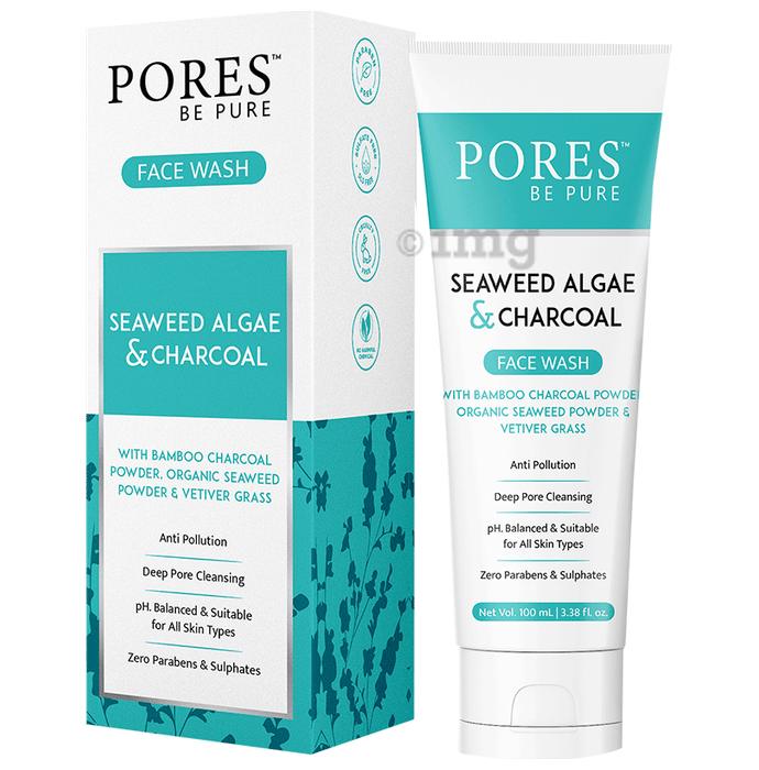 Pores Be Pure Seaweed Algae & Charcoal Face Wash