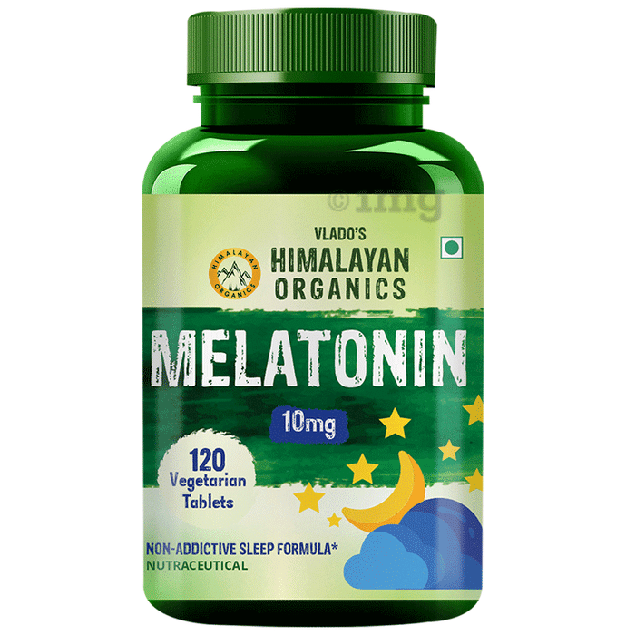 Vlado's Himalayan Organics Melatonin 10Mg (Healthy Sleep Cycle) Vegetarian Tablet