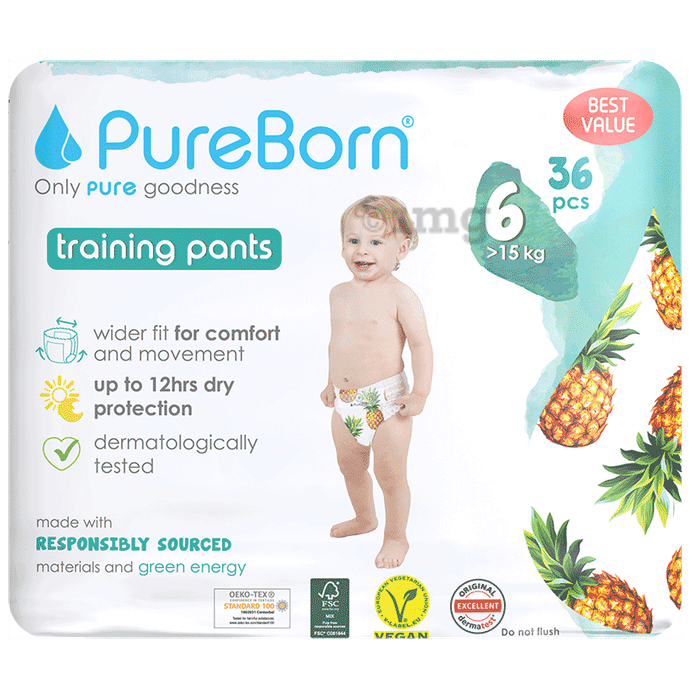 Pureborn Baby Diaper XL Pineapple