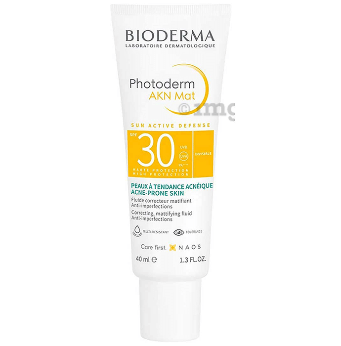 Bioderma Photoderm AKN Mat Sunscreen SPF 30 PA++++ | For Acne Prone Skin