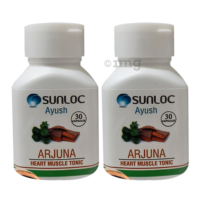 Sunloc Ayush Arjuna Heart Muscle Tonic Capsule (30 Each): Buy combo ...