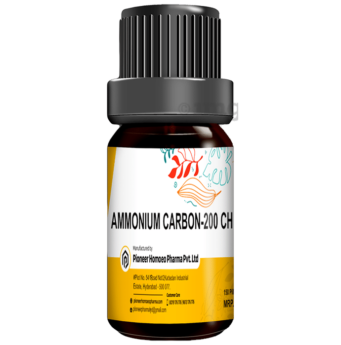 Pioneer Pharma Ammonium Carb Globules Pellets Multidose Pills 200 CH