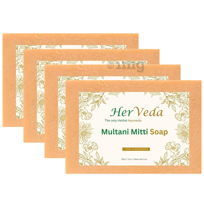 HerVeda Multani Mitti Soap (100gm Each)