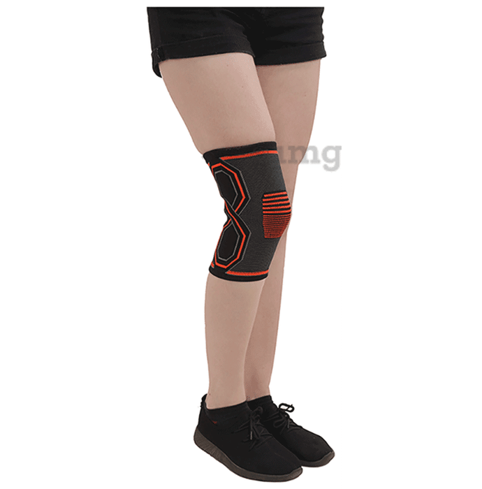 ADBZ Knee Cap Supreme Stretchable and Comfortable, Knee Support For Knee Pain For Men and Women Black XL