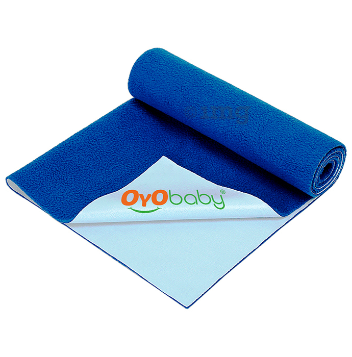 Oyo Baby Waterproof Rubber Dry Sheet Medium Royal Blue