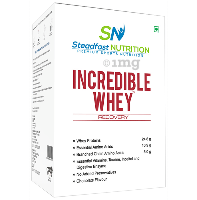 Steadfast Nutrition Incredible Whey Recovery Sachet (35gm Each) Chocolate