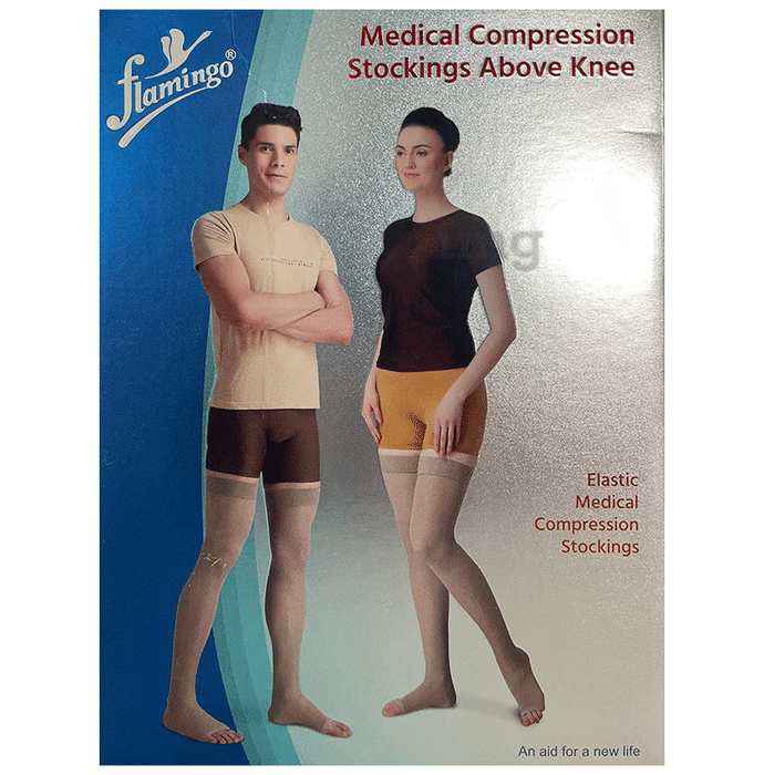 Flamingo Medical Compression Stockings Above Knee Medium