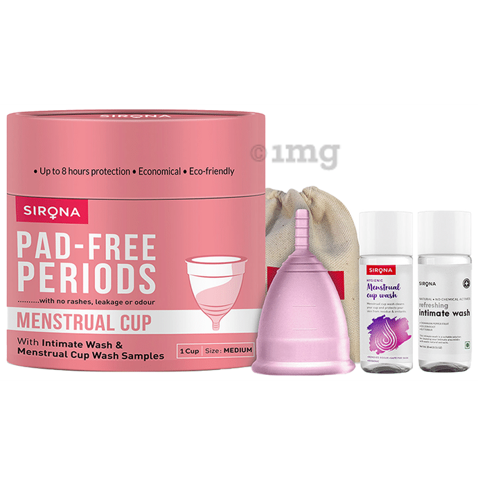 Sirona Medium Pro Super Soft Re-Usable FDA Approved Menstrual Cup