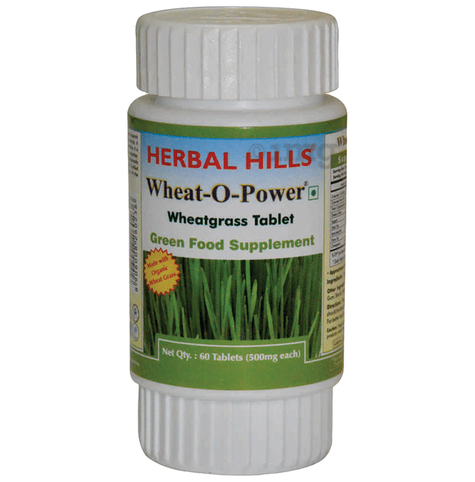 Herbal Hills Wheat-O-Power Wheatgrass 500mg Tablet