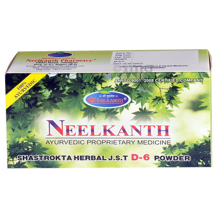 G Neelkanth Shastrokta Herbal J.S.T D-6 Powder (10gm Each)