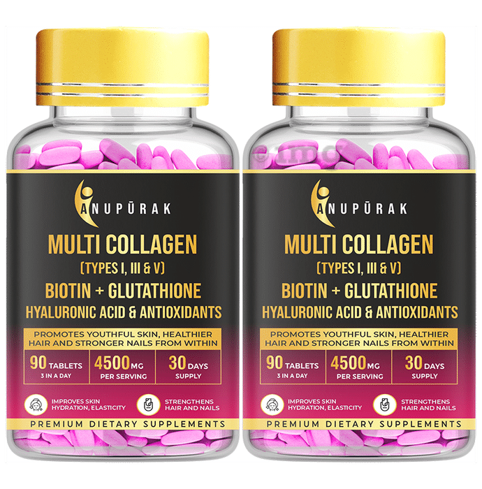 Anupurak Multi Collagen (Type I, III & V) Tablet (90 Each)