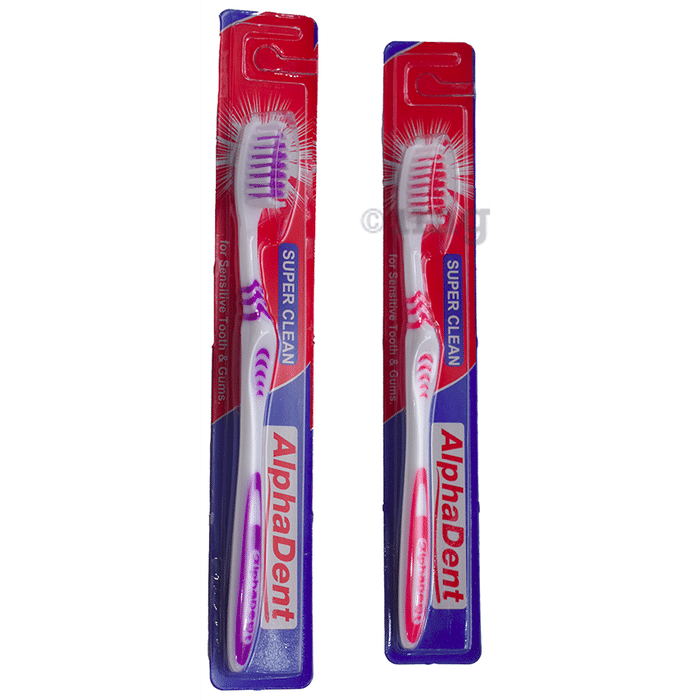 Alphadent Super Clean Toothbrush Random Colour