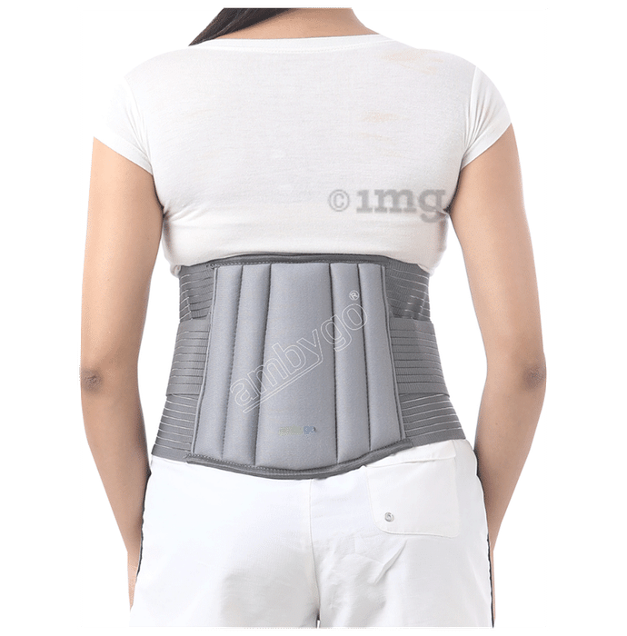 Ambygo Premium Lumbo Sacral Back Support Belt  Grey Small