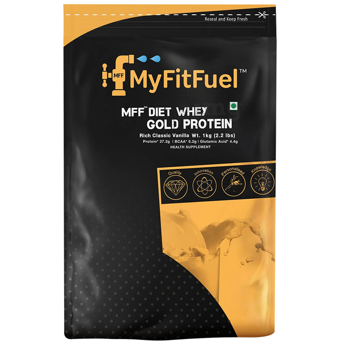 MyFitFuel Diet Whey Gold Protein Isolate Rich Classic Vanilla