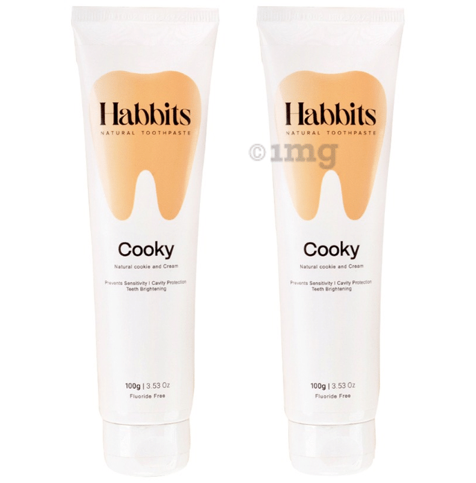 Habbits Natural Toothpaste (100gm Each) Cooky