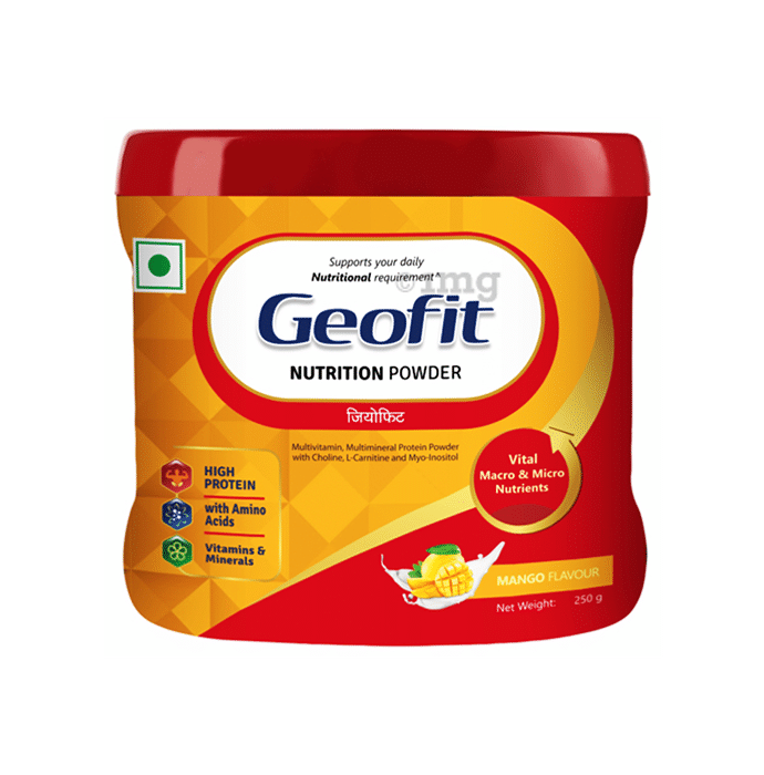 Geofit Nutrition Protein Powder with Vitamins & Minerals Mango
