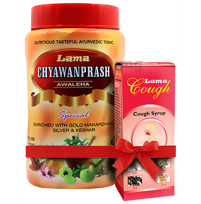 Lama Chyawanprash 2kg with Cough Syrup 100ml Free