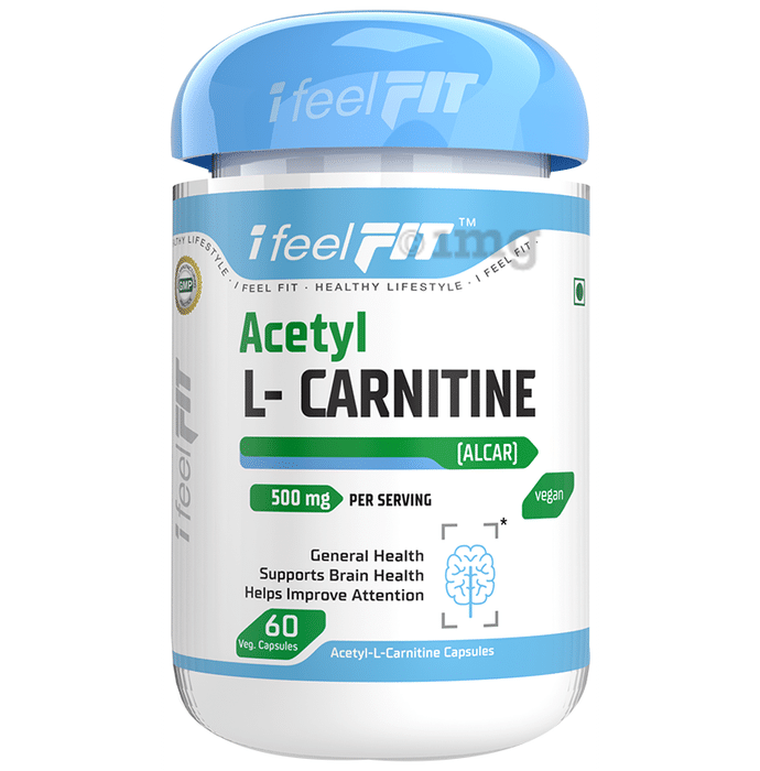 iFeelFIT Acetyl L- Carnitine (Alcar) 500mg | Veg Capsule for Brain & General Health