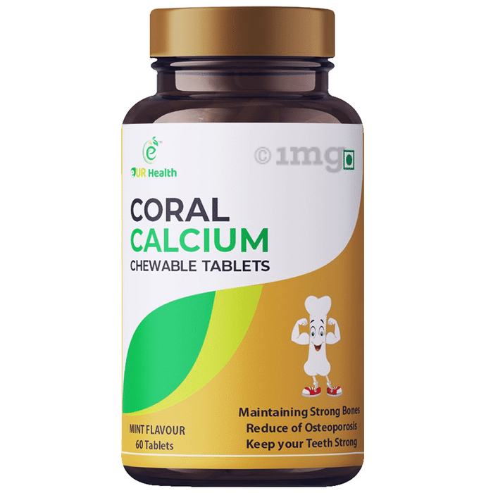 Eur Health Coral Calcium Chewable Tablet Mint