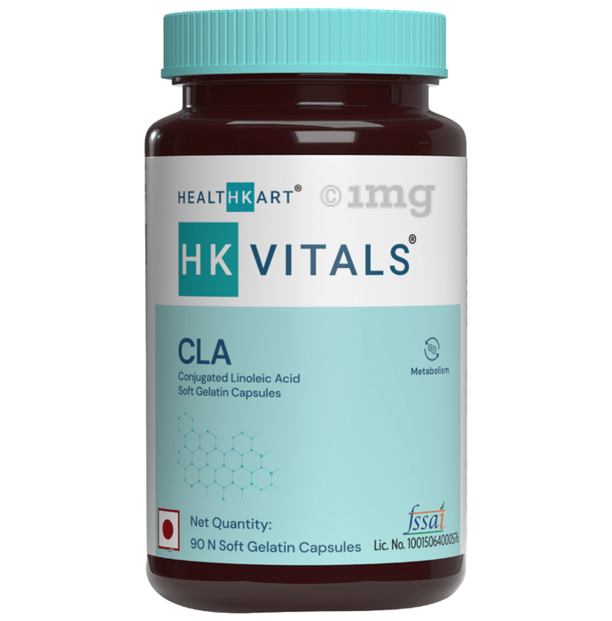 Healthkart HK Vitals CLA (Conjugated Linoleic Acid) 1000mg for Metabolism | Soft Gelatin Capsule