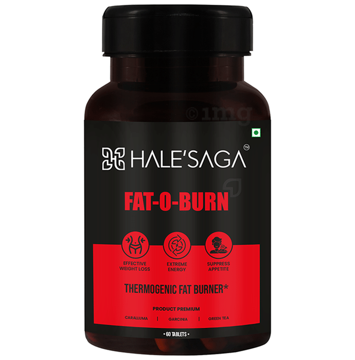 Halesaga Fat-O-Burn Tablet with Garcinia Cambogia & Green Tea Extract for Men & Women
