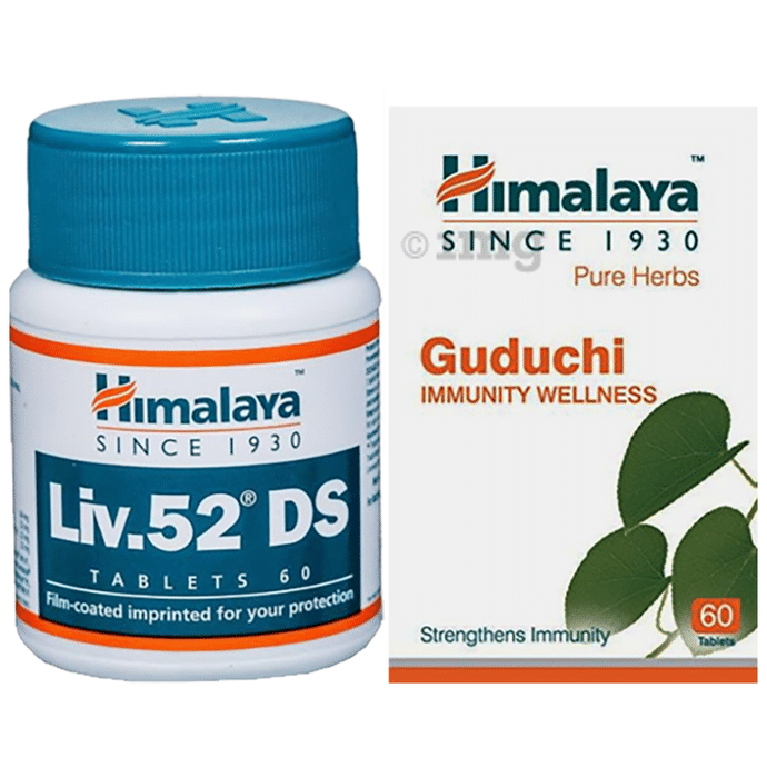 Himalaya Combo Pack of Liv. 52 DS Tablet (60) & Guduchi Tablet (60)