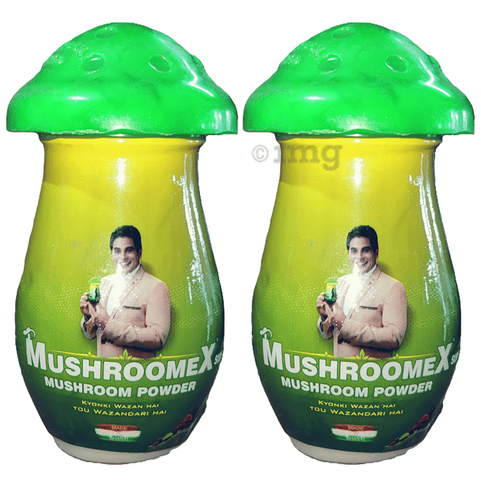 Mushroomex Mushroom Powder (100gm Each) Buy combo pack of 2.0 Packs at