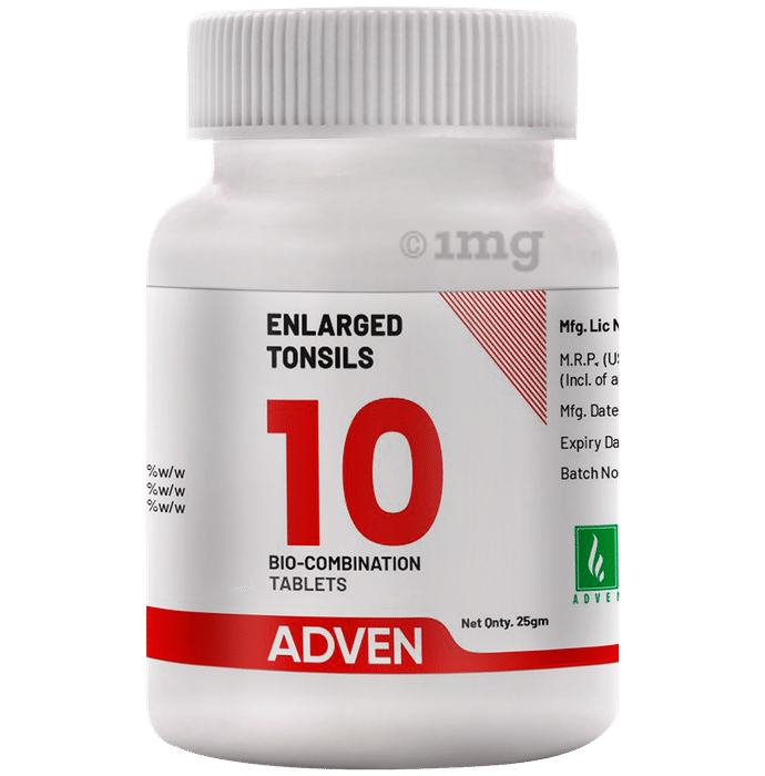 Adven Enlarged Tonsils 10 Biocombination Tablet