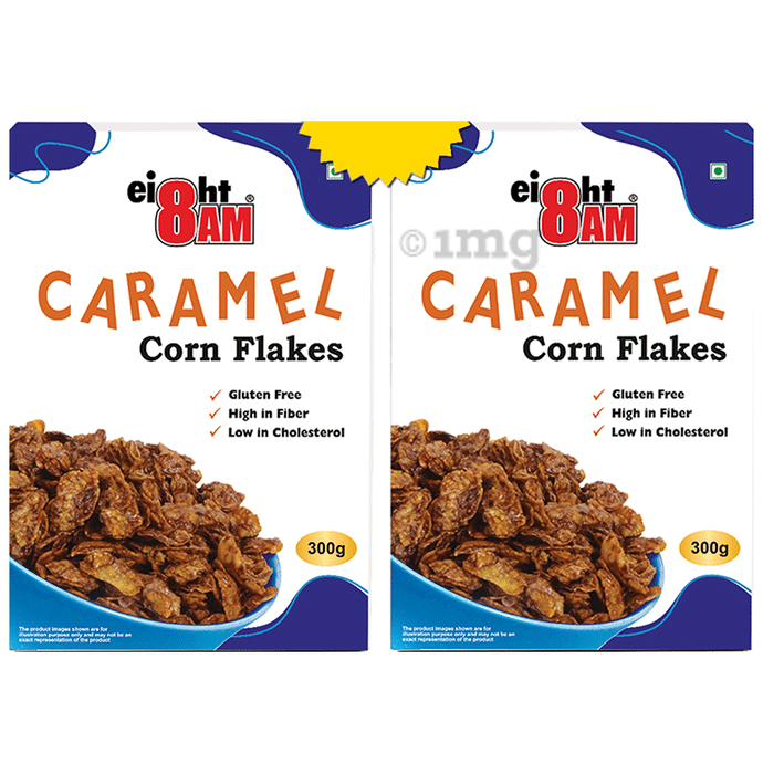 8AM Caramel Corn Flakes (300gm Each)