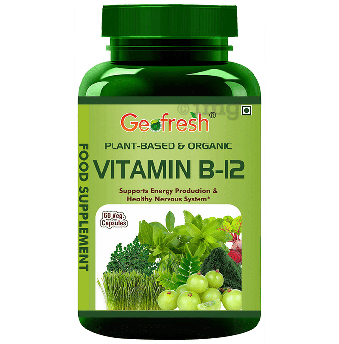 Geofresh Natural Plant Based & Organic Vitamin B12 Veg Capsule