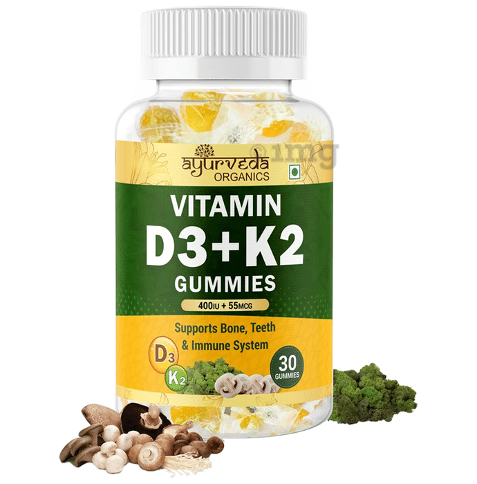 Ayurveda Organics Vitamin D3+K2 Gummies