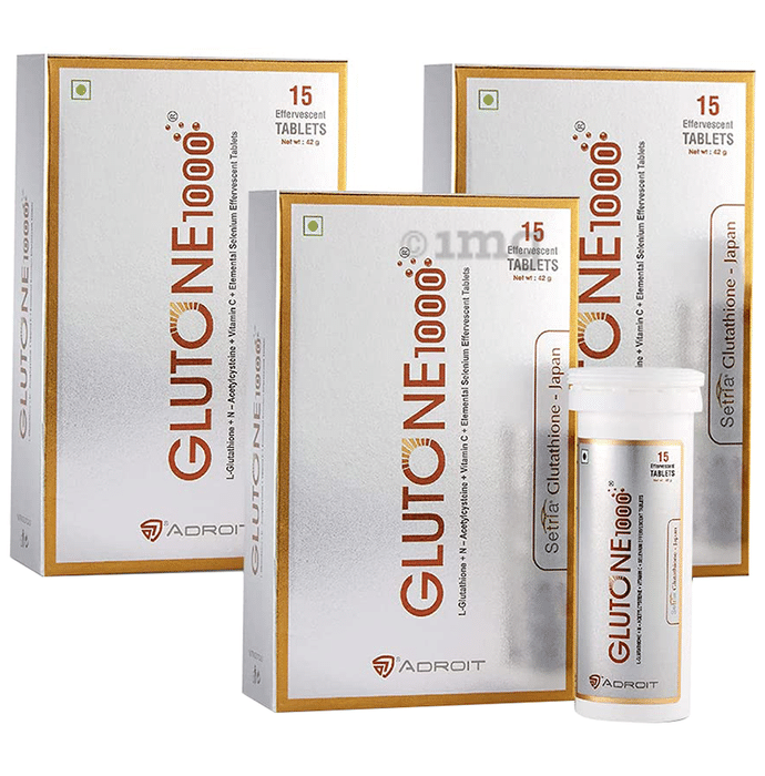 Glutone 1000(15 Effervescent Tablets Each)