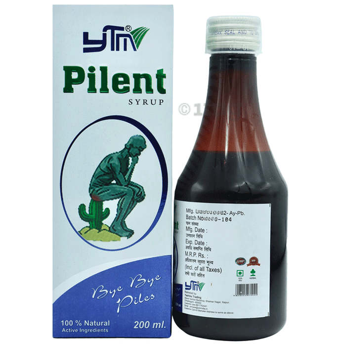 YTM Pilent Syrup | Relief from Painful & Bleeding Piles, Heals Rectal Ulcers Syrup