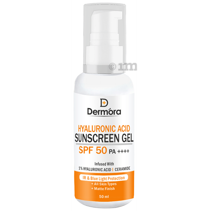 Dermora Hyaluronic Acid Sunscreen Gel SPF 50 PA++++