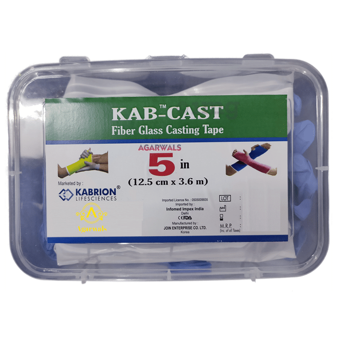 Kabrion Kab-Cast Fiber Glass Casting Tape 3" x 4yrds 12.5cm x 3.6m
