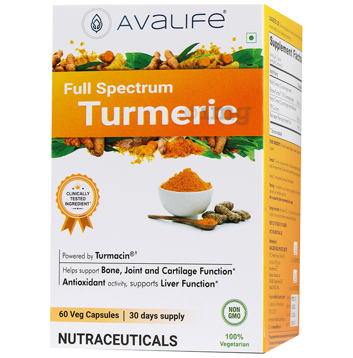 Avalife Full Spectrum Turmeric Veg Capsule