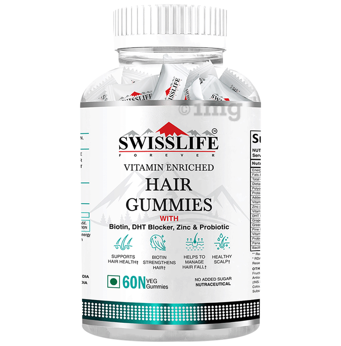 SWISSLIFE FOREVER Hair Veg  Gummies (60 Each)