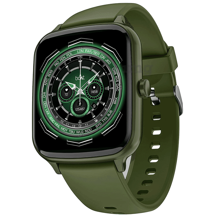 Boat Wave Style Smart Watch Olive Green