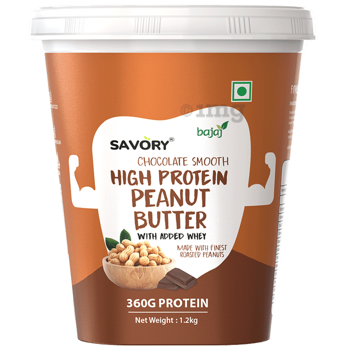 Savory High Protein Peanut Butter with Added Whey Chocolate Smooth