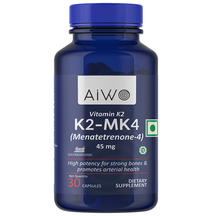 AIWO Vitamin K2-MK4 Menatetrenone-4 Capsule