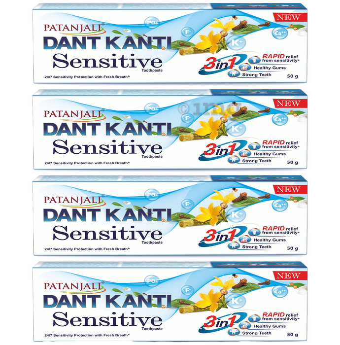 Patanjali Dant Kanti Sensitive Toothpaste (50gm Each)