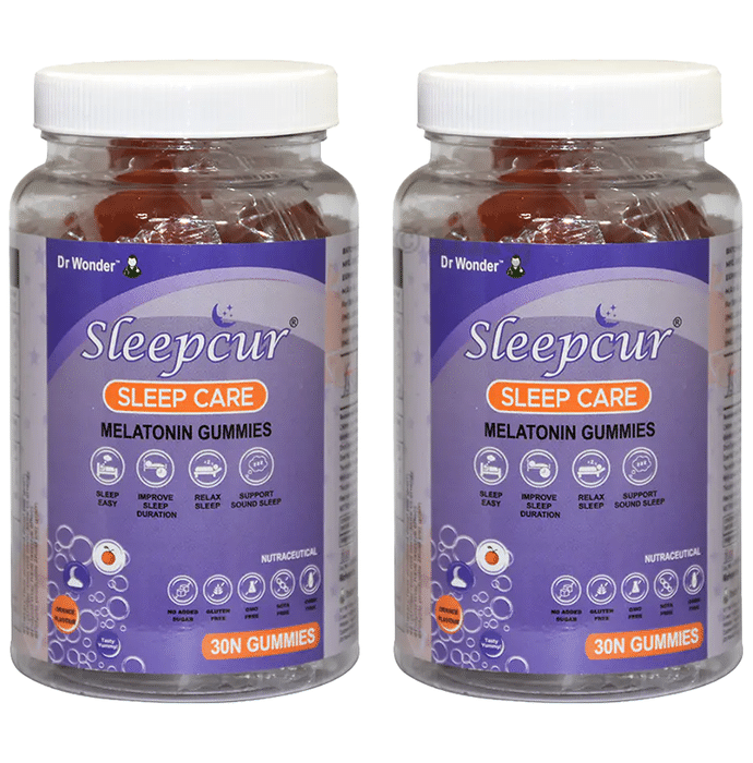 Sleepcur Sleep Care Melatonin Nutraceutical Gummies (30 Each) Orange