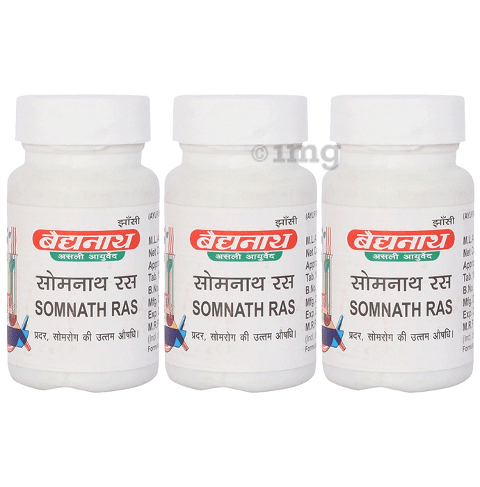 Baidyanath (Jhansi) Somnath Ras Tablets (80 Each)