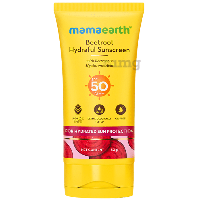 Mamaearth Beetroot Hydraful SPF 50 PA ++++ Sunscreen